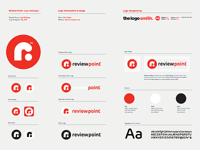 Review Point Logo Usage Guidelines Template for Download brand brand identity branding logo logo design logo designer logo portfolio logos portfolio