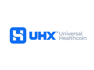 UHX: Universal Healthcoin Logo & Brand Identity Redesign blockchain brand identity branding cryptocurrency design health logo logo design logo designer logos portfolio typography