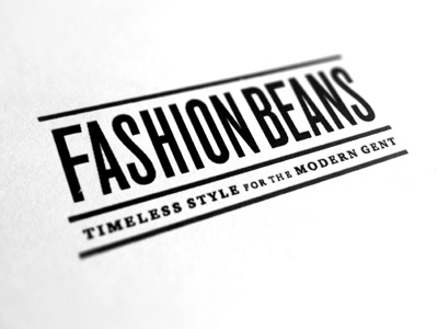 FASHIONBEANS Logo Type & Masthead Design fashion logo logo design portfolio typography word mark