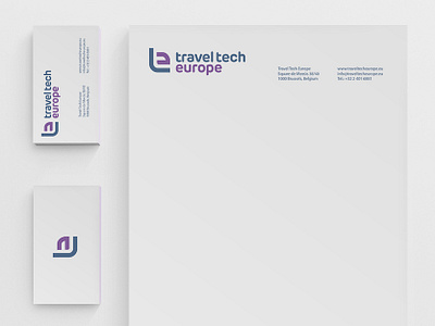 Travel Tech Europe Logo Redesign & Brand Mock Up brand brand identity branding identity logo logo design logo designer logo marks logos portfolio typography