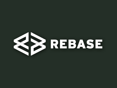 Rebase Logo Update V2 logo design portfolio typemark typography wordmark