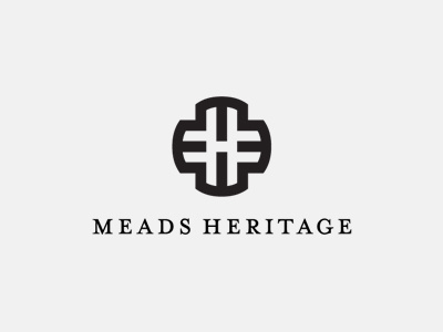 Meads Heritage identity logo mono monogram