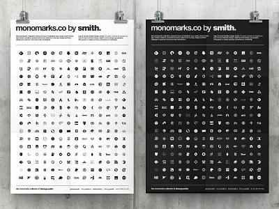 The Monomarks Collection Poster by The Logo Smith