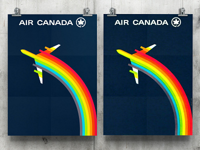 Vintage Air Canada Logo Poster Design - Recreated for Download