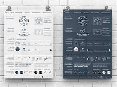 Superbly Logo Guidelines Poster - Template for Download brand identity branding guidelines identity logo logo design logo designer logo marks logos portfolio typography