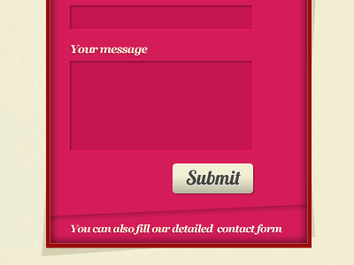 Fancy contact form