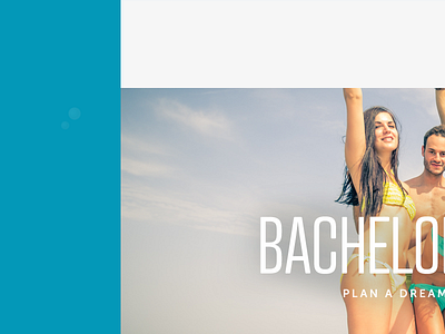Landing page design: Bachelor party on a yacht