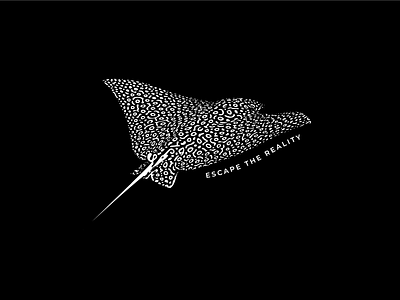 Eagleray diving illustration and T-Shirt design branding design graphic design illustration illustrator t shirt t shirt design