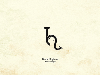 Black Elephant 2d adobe character design elephant icon illustrator logo logofolio negative space typo typography