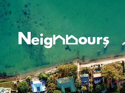 Neighbours | Word Logo 2d adobe design icon illustration illustrator logo logofolio negative space upwork