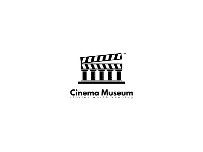 Cinema Museum 2d adobe cinema design icon illustration illustrator logo logofolio negative space