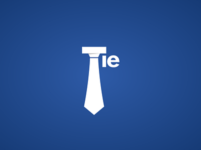 Tie Logo design icon illustration illustrator latin logo logofolio monogram negative space typo typography