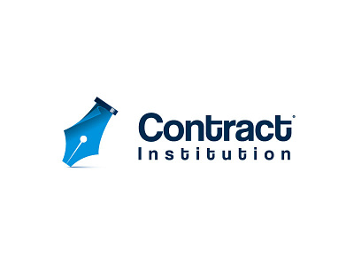 Contract Institution 2d concept icon illustrator king logo logofolio mark negative pen space