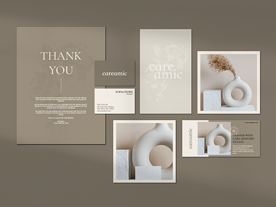 Careamic | Brand Identity | Print Design branding business card design graphic design illustration logo print design typography