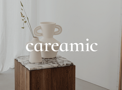 Careamic Logo | Brand Identity | Premium ceramics brand branding graphic design illustration logo logo design logo mark photography serif logo