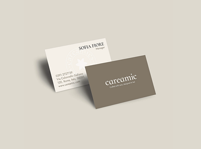 Careamic | Business card | Premium ceramics brand branding business card design graphic design illustration logo logo design