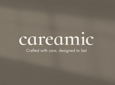 Careamic Logo | Tagline | Premium ceramics brand branding business card design graphic design illustration logo logo design