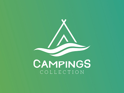 Campings Collection | Logo branding camping logo logotype pictorial prototype typography