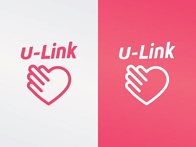 U-Link | Logo branding cancer heart logo logotype love pictorial prototype typography