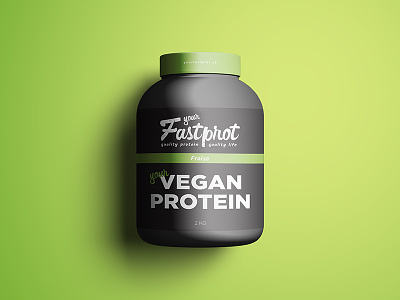 Your Fastrpot | Protein Jars fitness jar logo logotype packaging protein typography