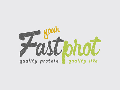 Your Fastprot | Logo branding logo logotype protein prototype typography