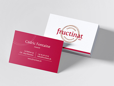 Fructinat | Business Cards branding business cards homemade jams jam logo logotype print swiss typography