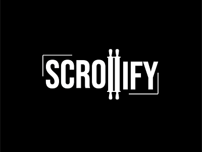 Scrollify Logo Mockup 3d branding design graphic design illustration logo typography
