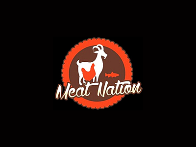 Meat Nation Logo branding design graphic design illustration logo typography