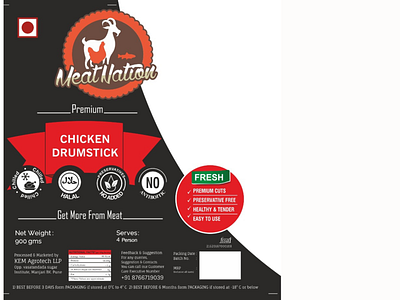 Meat Nation Product Packaging 3d branding design graphic design illustration logo