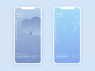 Weather4 app color ui weather