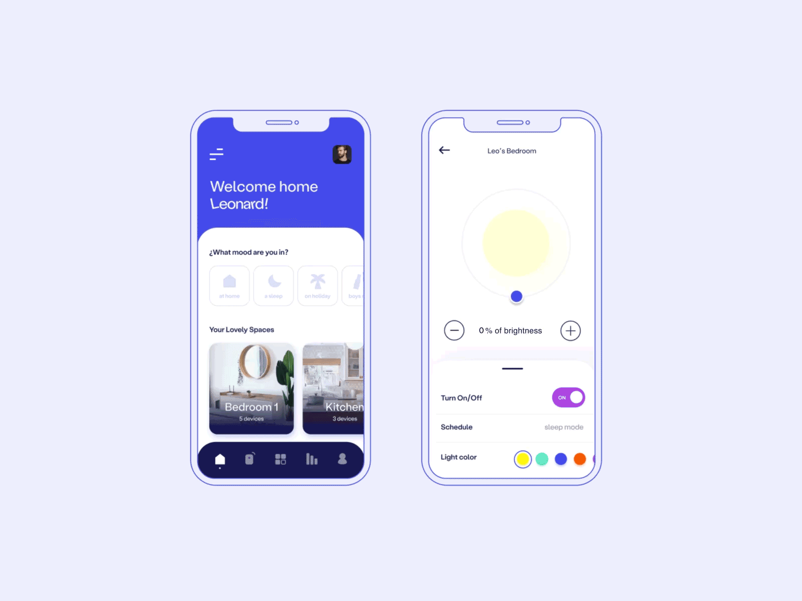 Smart Walls animation app design ui design ux design