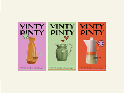Vinty Pinty branding graphic design logo visual identity