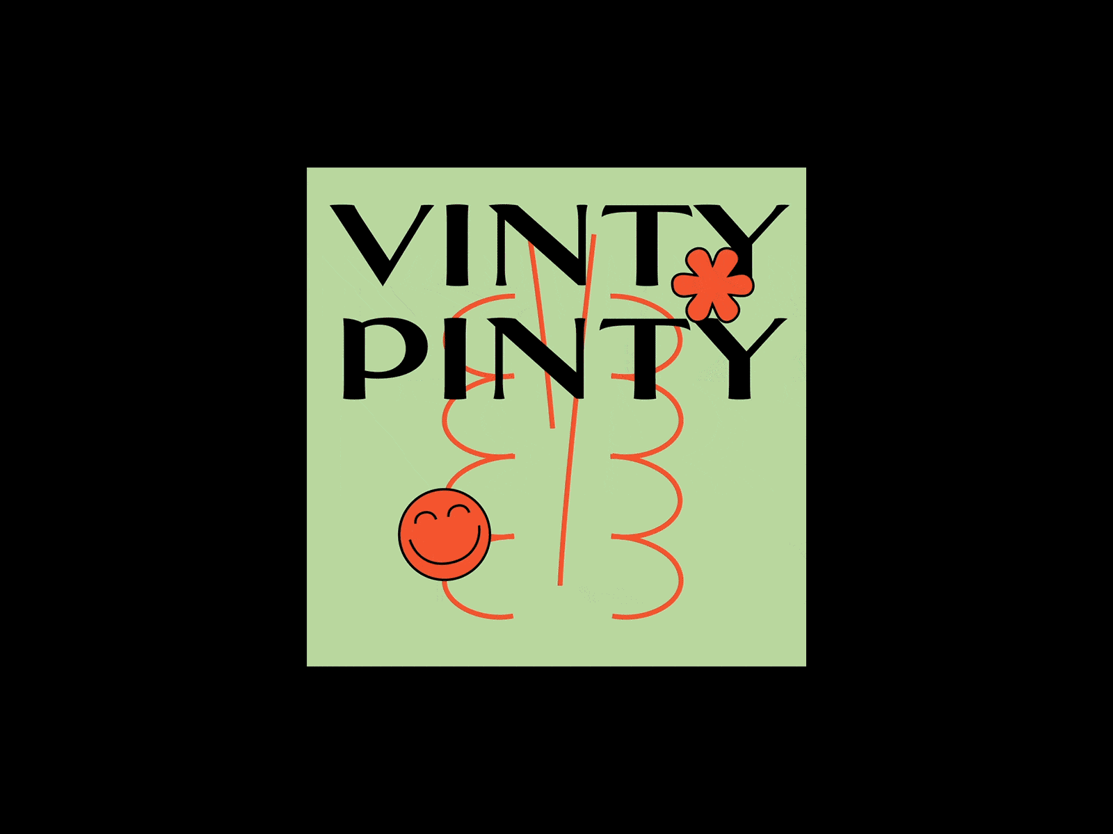 Vinty Pinty advertisement animation branding graphic design logo visual identity