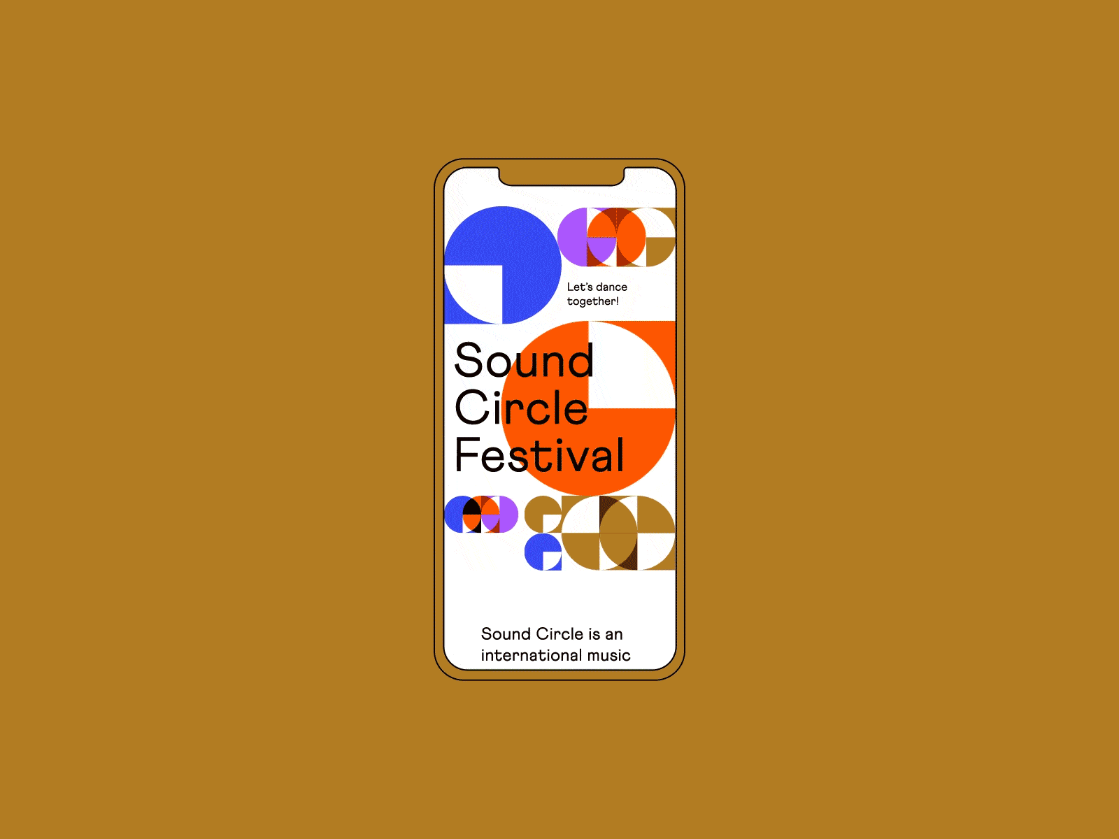 Sound Circle Festival branding design flexible design system graphic design responsive webdesign ui design