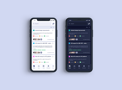 Collab - Dark Mode app design collaboration dark mode dashboard mobile app mobile design ui uidesign uiux uxdesign