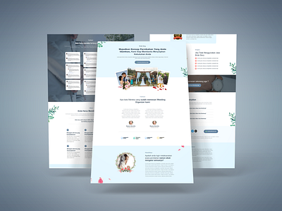 Wedding Organizer Sales Page ui web design website wordpress