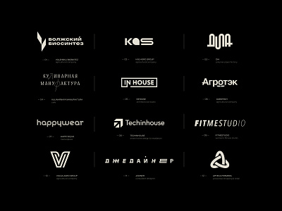 Logofolio Vol.01 animation brand brand identity branding design graphic design illustration logo logofolio logopack logos logotype mark minimalism motion graphics vector