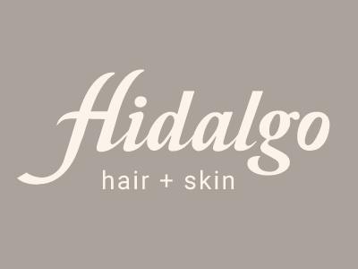 Hidalgo Tan boston calligraphy hair identity letters logo mark massachusetts salon skin type typography