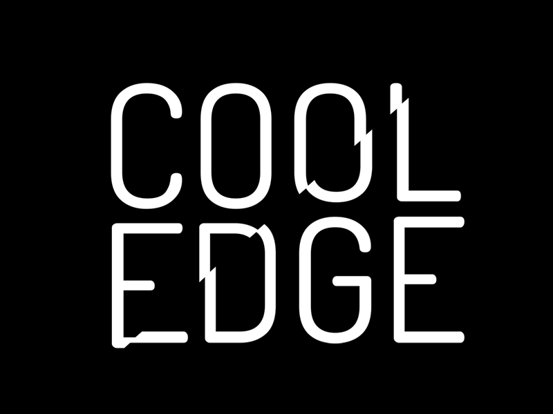 Cool Edge Salon in motion animation design gif icon logo