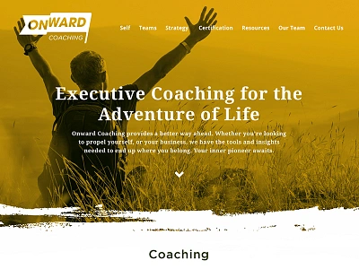 Onward Coaching WIP character coaching ux video web website wip