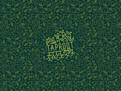 Taproot repeat pattern floral logo pattern repeat system youth
