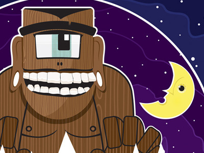 Cyclops character fun illustration monster vector art