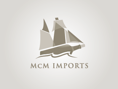 McM Imports branding (wip) bottle branding design import label lettering logo typography wine winery