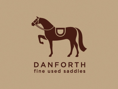 Danforth Final Logo brand branding equine horse identity logo mark saddle