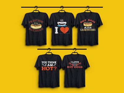 Hot Dogs T-shirt design.