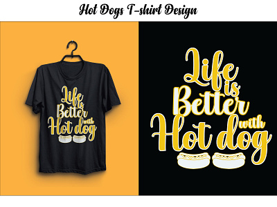 Hot Dogs T-shirt Design.