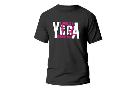 Typography Yoga t-shirt design branding custom shirt custom t shirt design design graphic design illustration logo t shirt design typography yoga t shirt design ui vector