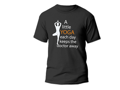 Typography Yoga t-shirt design