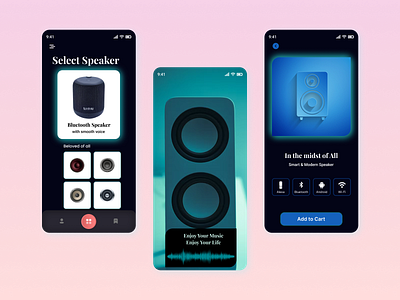 Sound App app design ui ux