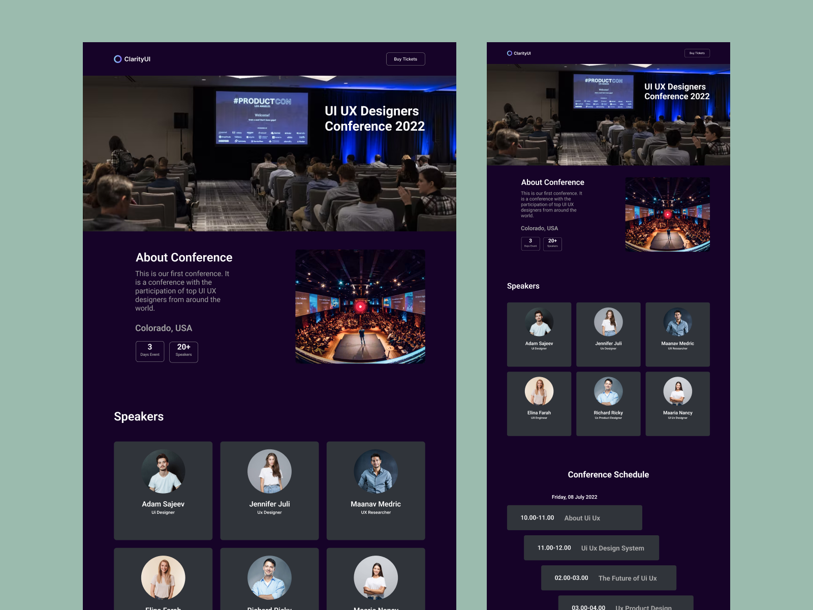 Ui Ux Designers Conference by Mahmudul Hasan on Dribbble